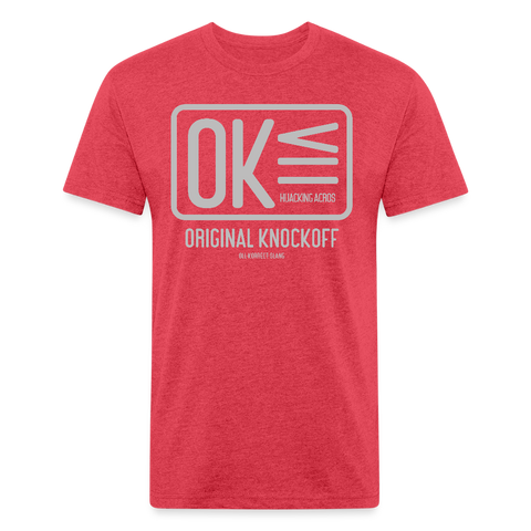 OK Tee - heather red