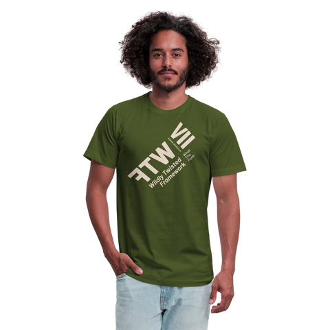 WTF Beige Acro Tshirt - olive