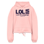 LOL Blue Acro Cropped Hoodie - light pink