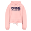 GMO Blue Acro Cropped Hoodie - light pink