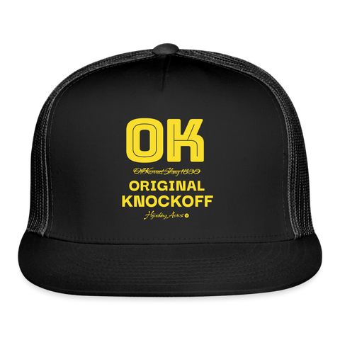 OK Trucker Hat - black/black