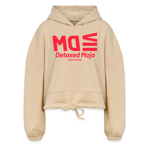 DM Red Acro Cropped Hoodie - nude