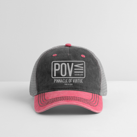 POV Vintage Hat - washed pink / silver 