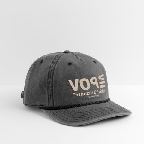 POV Beige Acro Hat - washed black