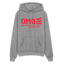 GMO Red Acro Champion Hoodie - heather gray