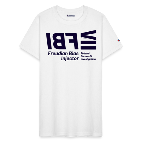 FBI Blue Acros Champion Tee - white