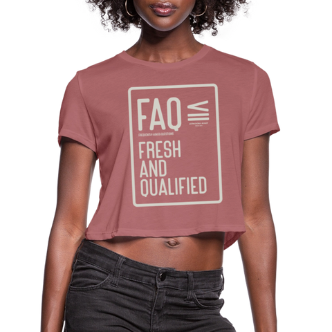 FAQ Tee - mauve