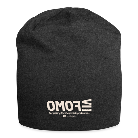 FOMO Beige Acro Beanie - charcoal grey