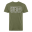 STFU Tee - heather military green