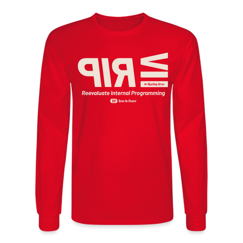 RIP Beige Acro Long Sleeve - red