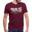 RIP Beige Acro  B&C V Neck - maroon