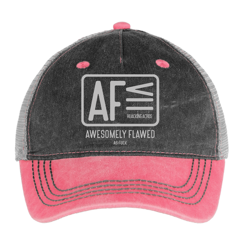 AF Vintage Hat - washed pink / silver 