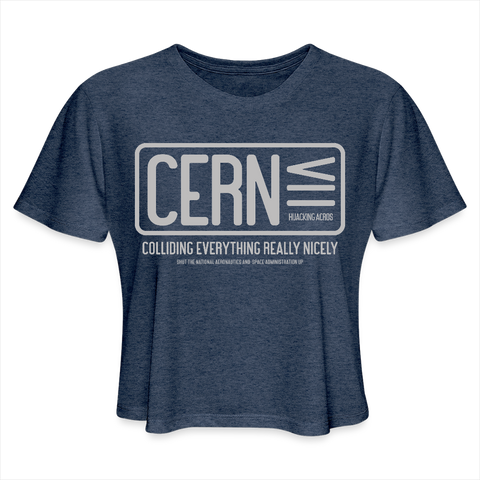 CERN Tee - heather navy