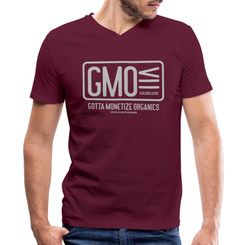 GMO V Neck - maroon