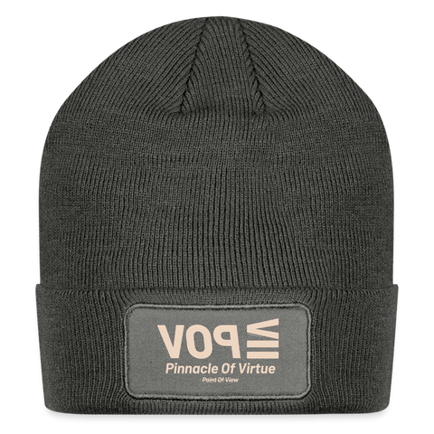 POV Beige Acro Beanie - charcoal grey