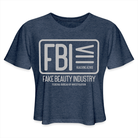 FBI Tee - heather navy