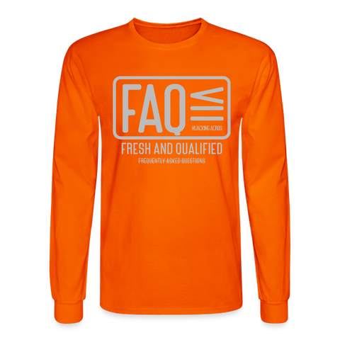FAQ Long Sleeve - orange