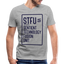 STFU V Neck - heather gray