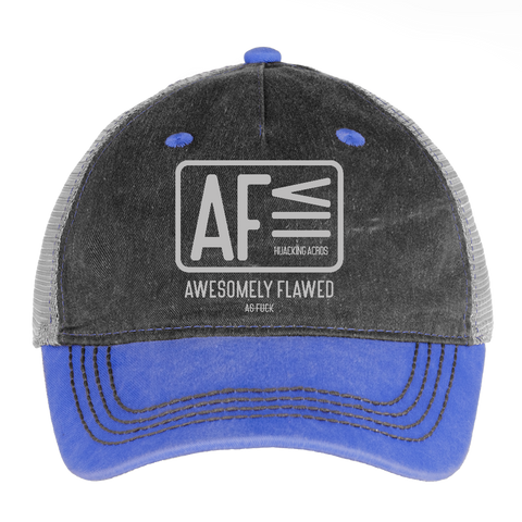 AF Vintage Hat - washed blue / silver