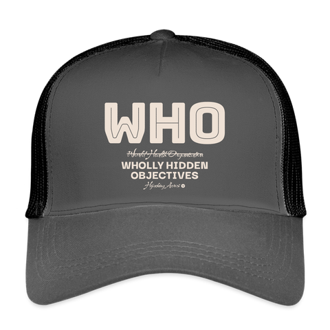 WHO Vintage Hat - smoke grey/black