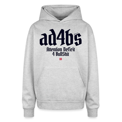 AD4BS Blue Acro Oversized Hoodie - heather grey