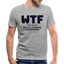 WTF V Neck - heather gray