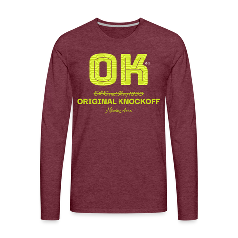 OK Long Sleeve - heather burgundy