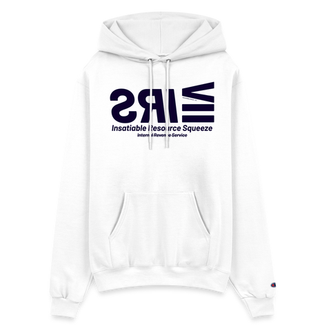 IRS Blue Acros Champion Hoodie - white