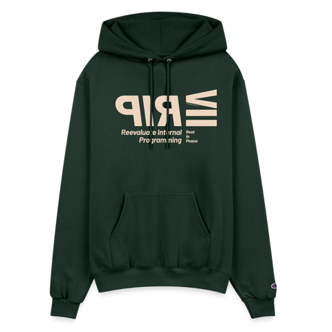 RIP Beige Acro Champion Hoodie - Dark Green