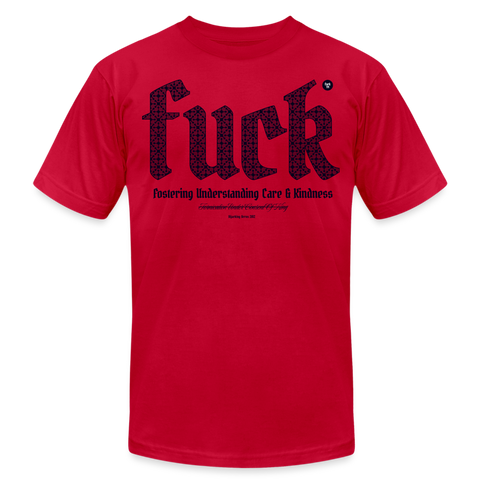 FUCK Blue Acro B&C Tee - red