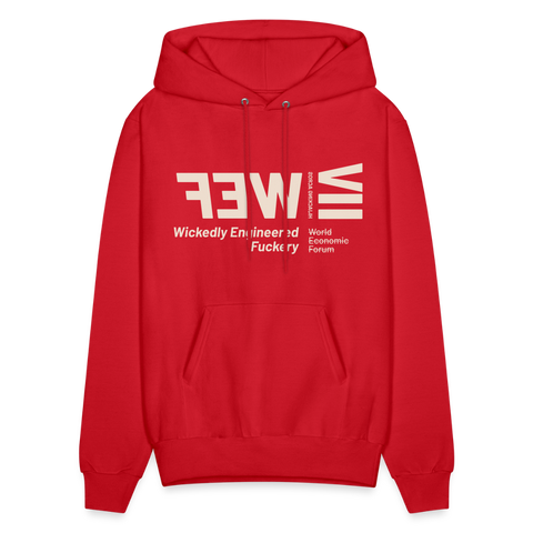 WEF Beige Acro Hoodie - red