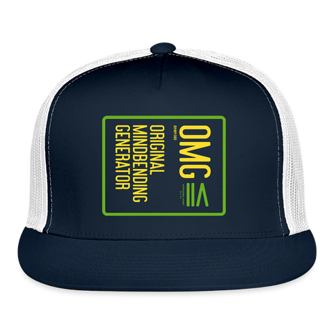 OMG Trucker Hat - navy/white