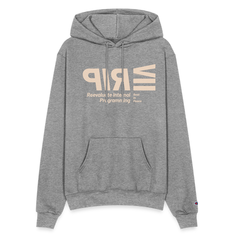 RIP Beige Acro Champion Hoodie - heather gray