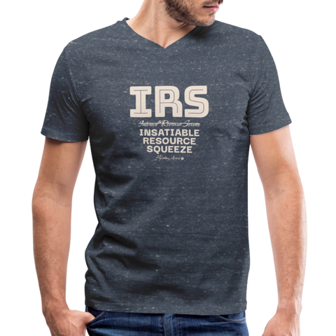 IRS V Neck - heather navy