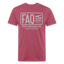 FAQ Tee - heather burgundy