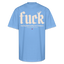 FUCK Beige Acro Heavy Tee - sky blue