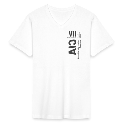 CIA Off White V Neck - white