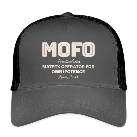 MOFO Vintage Hat - smoke grey/black