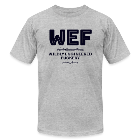 WEF Blue Acro B&C Tee - heather gray