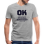 OK V Neck - heather gray