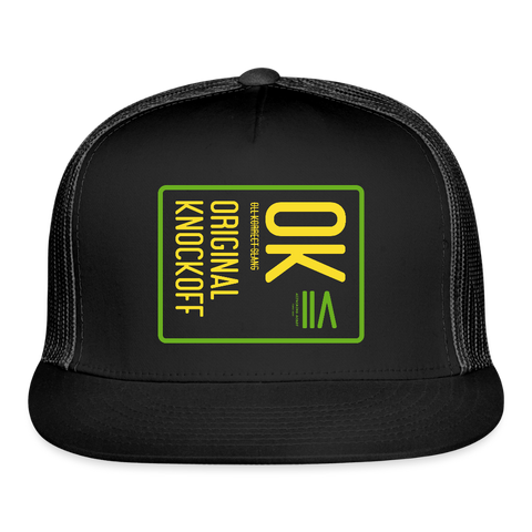 OK Trucker Hat - black/black