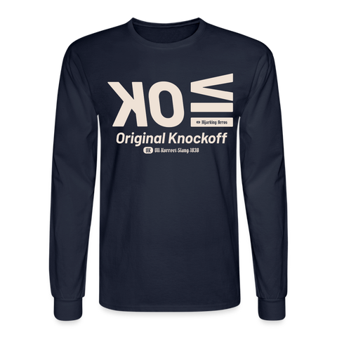 OK Beige Acro Long Sleeve - navy