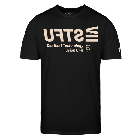 STFU Beige Acro Under Armor Tee - black