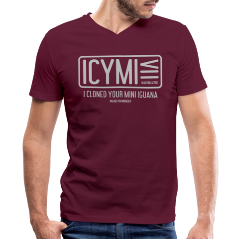 ICYMI V Neck - maroon
