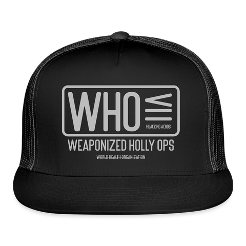 WHO Truckers Hat - black/black