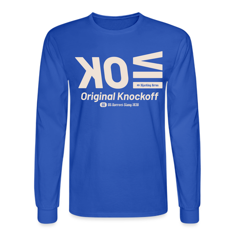 OK Beige Acro Long Sleeve - royal blue