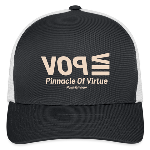 POV Beige Acro Hat - dark gray/white