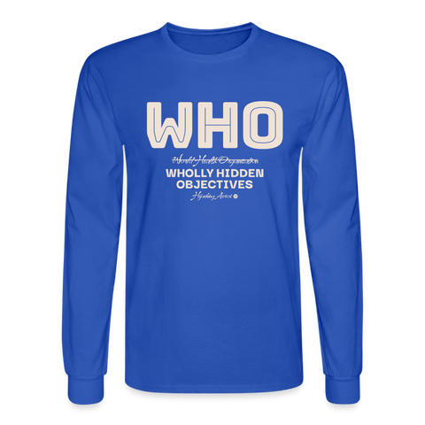 WHO Long Sleeve - royal blue