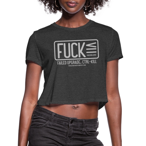 FUCK Tee (W) - deep heather