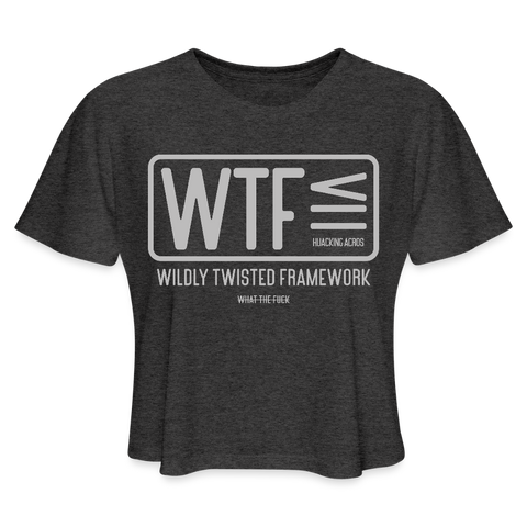 WTF Cropped (W) - deep heather